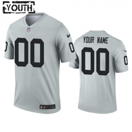 Kinder Las Vegas Raiders Trikot Personalisiert Inverted Legend Silber